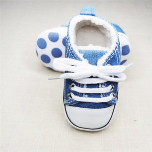 Baby's Canvas Round Toe Lace-up Closure Casual Wear Shoes