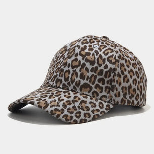 Women's Cotton Leopard Pattern Casual Wear Winter Baseball Hat