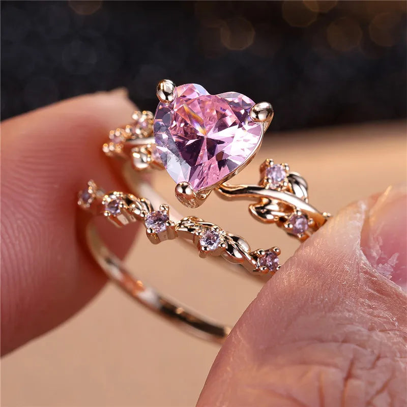 Women's Cubic Zirconia Geometric Shape Prong Setting Trendy Ring