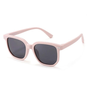 Kid's Plastic Titanium Frame TAC Lens Polarized Square Sunglasses