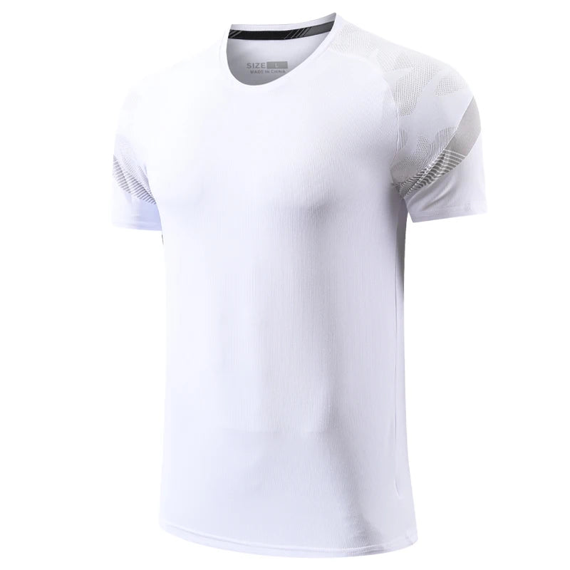 Men's Nylon Short Sleeve Pullover Closure Sportswear T-Shirt