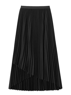 Women's Polyester High Waist Pleated Pattern Casual Wear Skirts