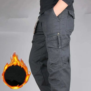 Men's Polyester Mid Waist Zipper Fly Closure Waterproof Trousers