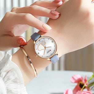 Women's Stainless Steel Round Shaped Waterproof Luxury Watch