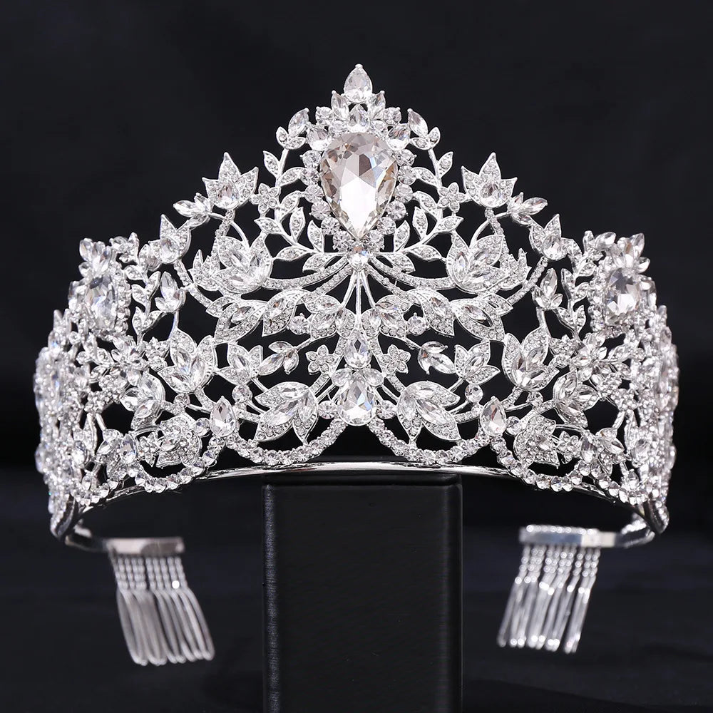 Women's Crystal Zinc Alloy Geometric Pattern Bridal Wedding Crown