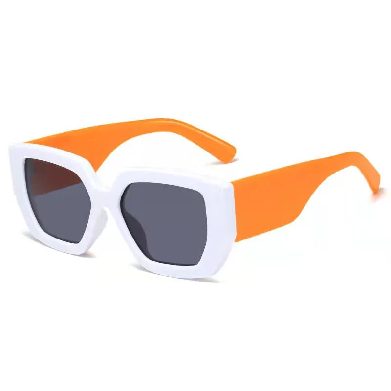 Women's Resin Frame Acrylic Lens Square Shaped UV400 Sunglasses