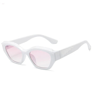 Women's Cat Eye Plastic Frame Acrylic Lens UV400 Sunglasses