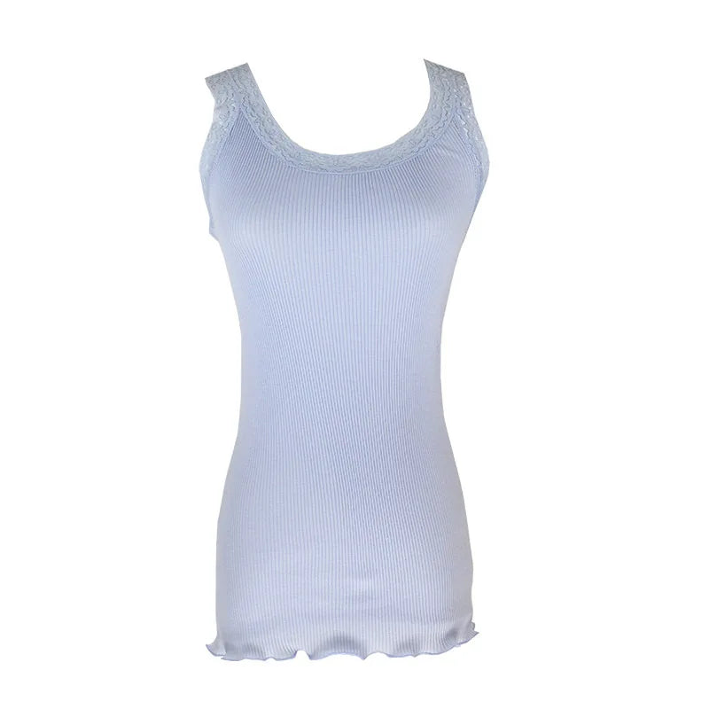 Women's Polyester Square-Neck Sleeveless Solid Pattern Yoga Top