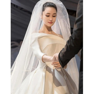 Women's Polyester Cut Edge Two-Layer Cathedral Wedding Veils