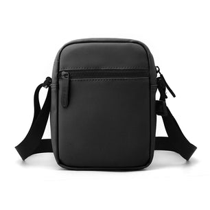 Men's Nylon Zipper Closure Silt Pocket Crossbody Shoulder Bag