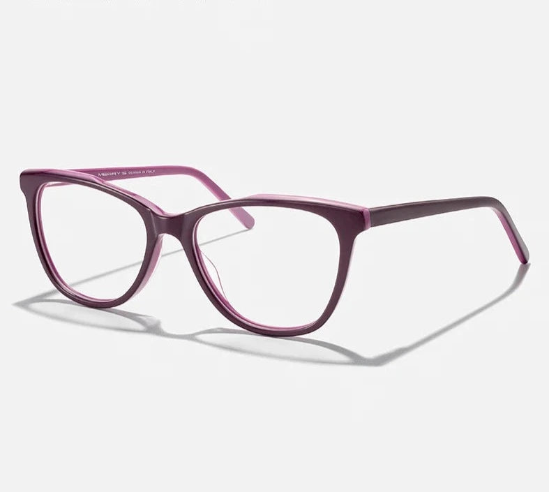 Kid's Cat Eye Acetate Frame Light Blocking Trendy Computer Glasses