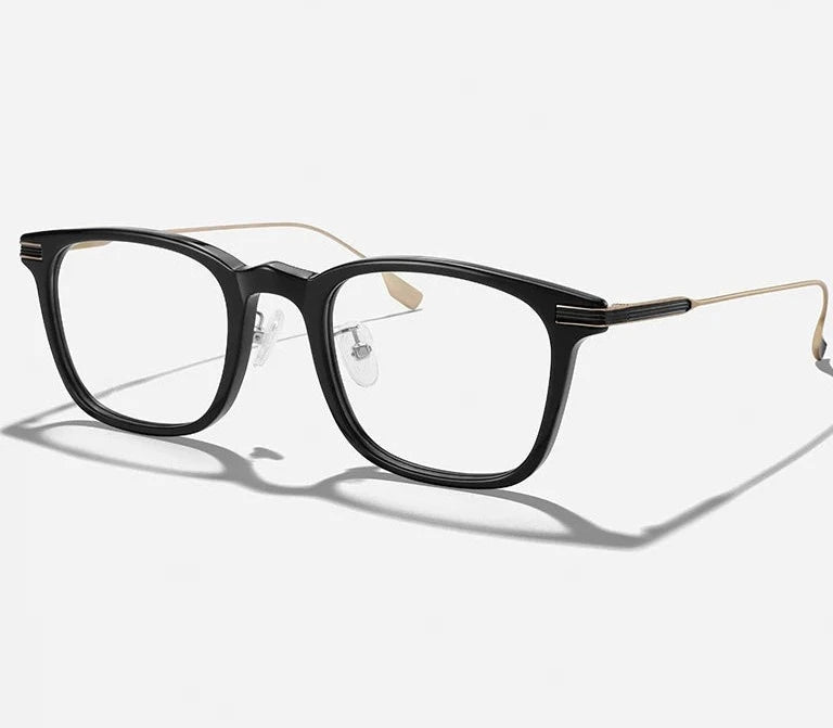 Men's Acetate Frame Full-Rim Square Shape Classic Optical Glasses