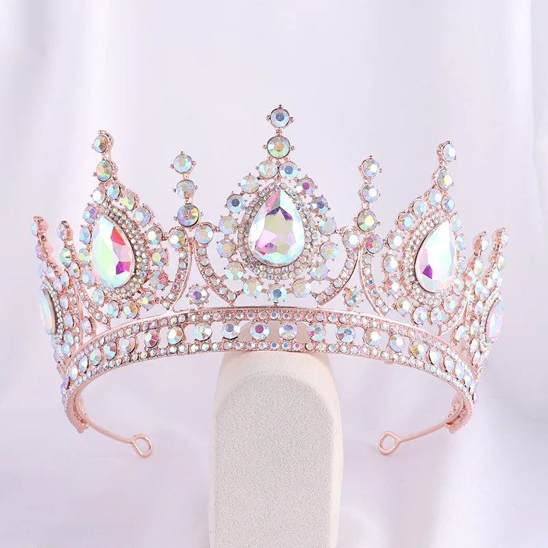 Women's Zinc Alloy Water Drop Pattern Tiaras Bridal Classic Crown