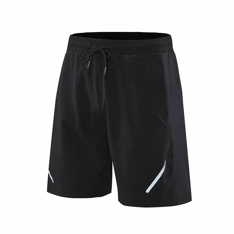 Men's Polyester Quick-Dry Solid Pattern Running Sport Shorts