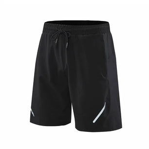 Men's Polyester Quick-Dry Solid Pattern Running Sport Shorts