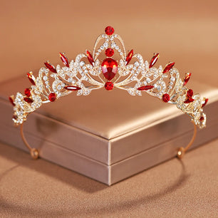 Women's Zinc Alloy Plant Pattern Tiaras Bridal Classic Crown