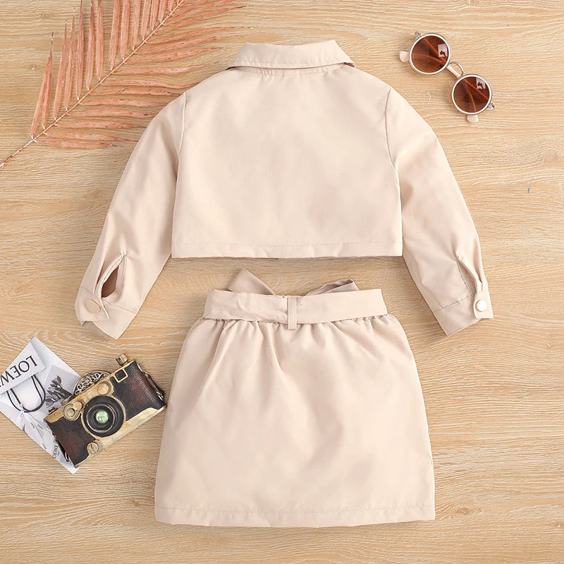 Kid's Cotton Long Sleeve Pullover Closure Solid Pattern Clothes