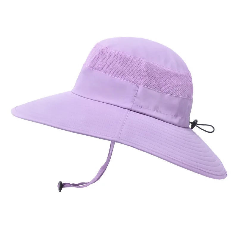 Women's Cotton Solid Pattern Sun Protection Glamorous Beach Hat