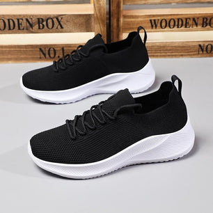 Men's Mesh Breathable Lace-Up Closure Running Sport Wear Sneakers