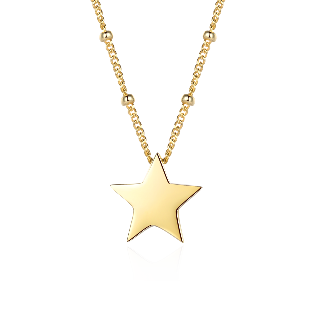 Women's Metal Classic Stylish Anniversary Party Star Necklace