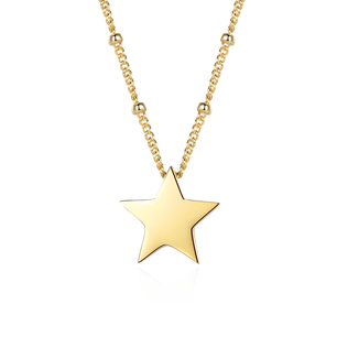 Women's Metal Classic Stylish Anniversary Party Star Necklace