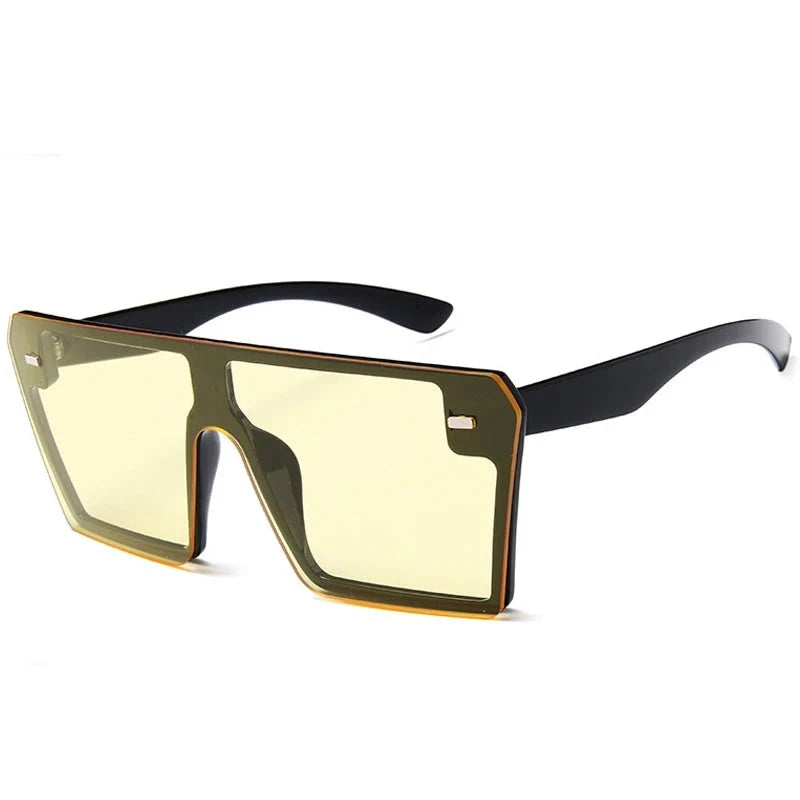 Women's Plastic Frame Acrylic Lens Square Shaped UV400 Sunglasses