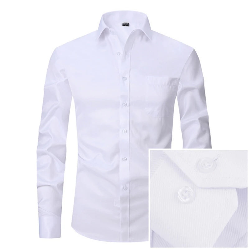 Men's Cotton Turn-Down Collar Full Sleeves Single Breasted Shirt