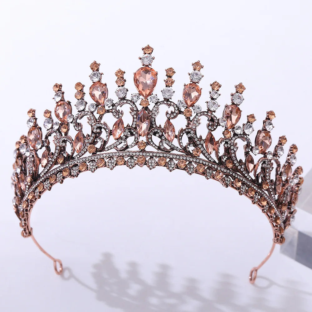 Women's Zinc Alloy Plant Pattern Tiaras Bridal Classic Crown