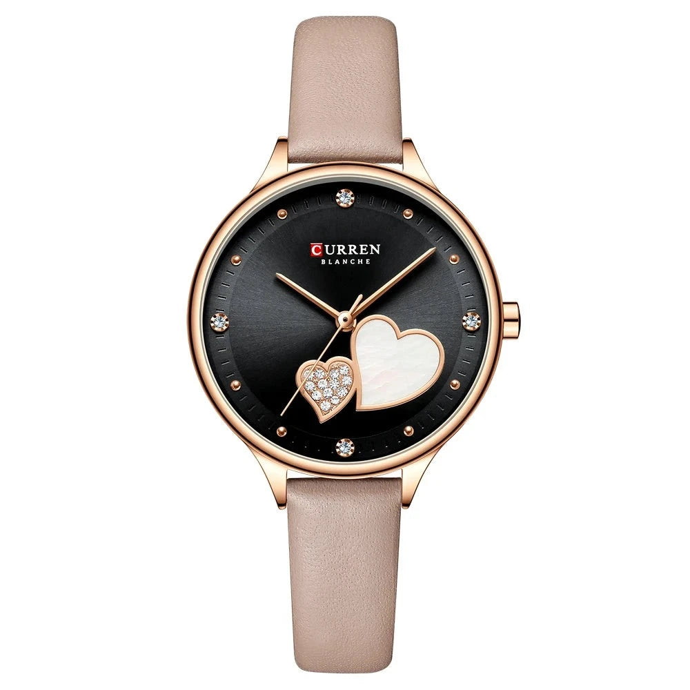 Women's Stainless Steel Round Shaped Waterproof Luxury Watch