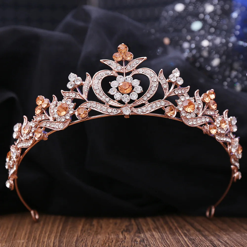 Women's Zinc Alloy Water Drop Pattern Tiaras Bridal Classic Crown