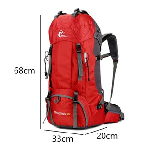 Men's Nylon Zipper Closure Letter Pattern Hiking Traveling Bag