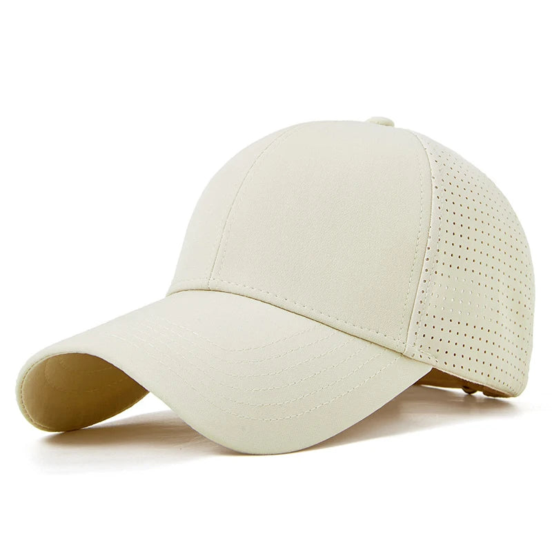 Men's Cotton Adjustable Breathable Solid Pattern Baseball Caps