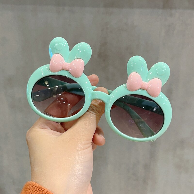 Kid's Polycarbonate Frame UV400 Protection Rabbit Ear Sunglasses