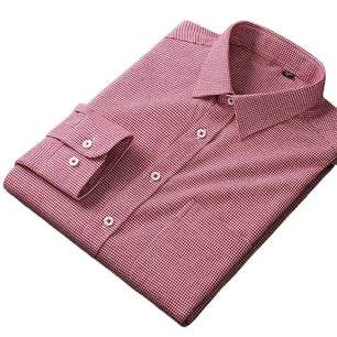 Men's Cotton Turndown Collar Long Sleeves Formal Wear Shirts