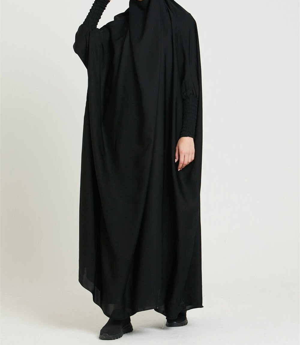 Women's Arabian Polyester Full Sleeves Solid Casual Wear Abayas