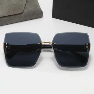 Women's Alloy Frame Polycarbonate Lens Square Shape Sunglasses