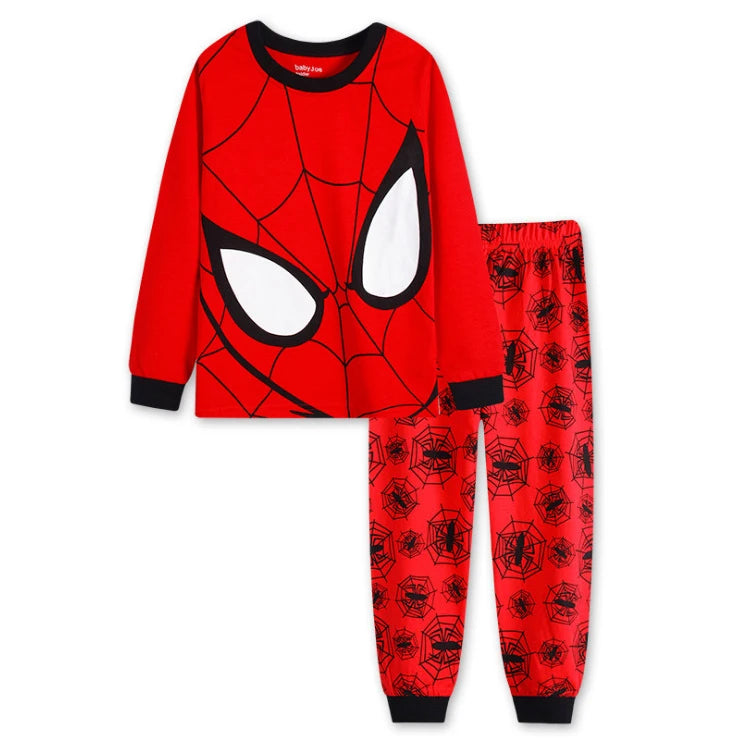 Kid's Boys Cotton O-Neck Long Sleeve Trendy Sleepwear Pajamas Set