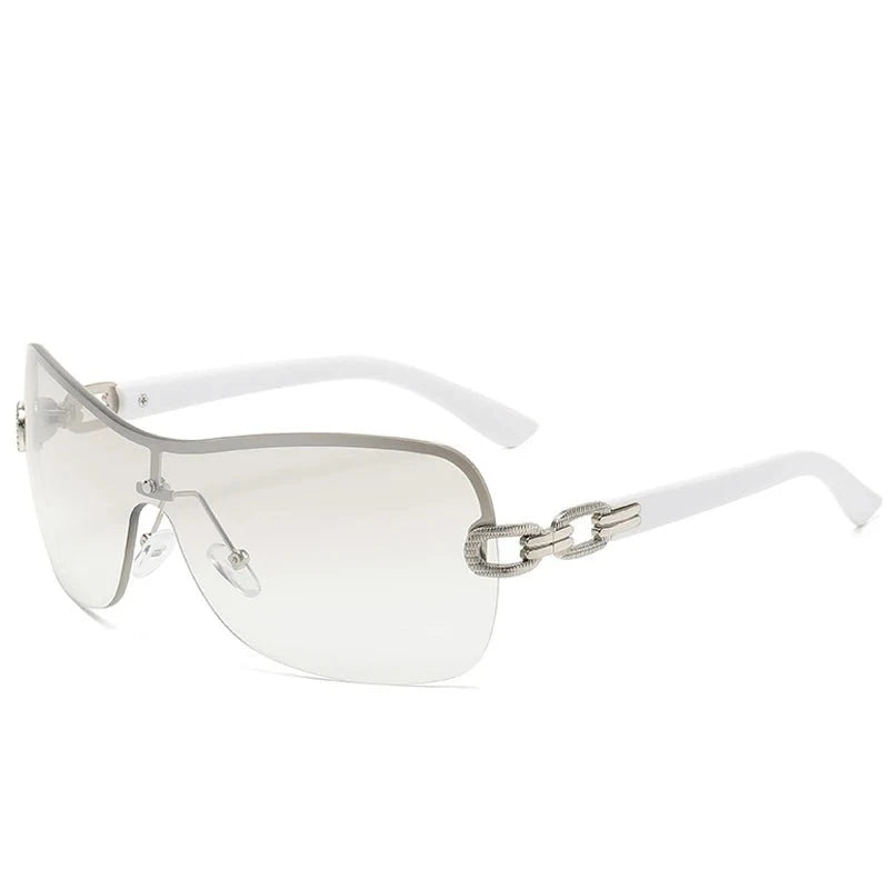 Women's Alloy Frame Acrylic Lens Square Shaped UV400 Sunglasses