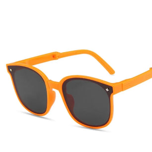 Kid's Polycarbonate Frame UV400 Protection Square Sunglasses