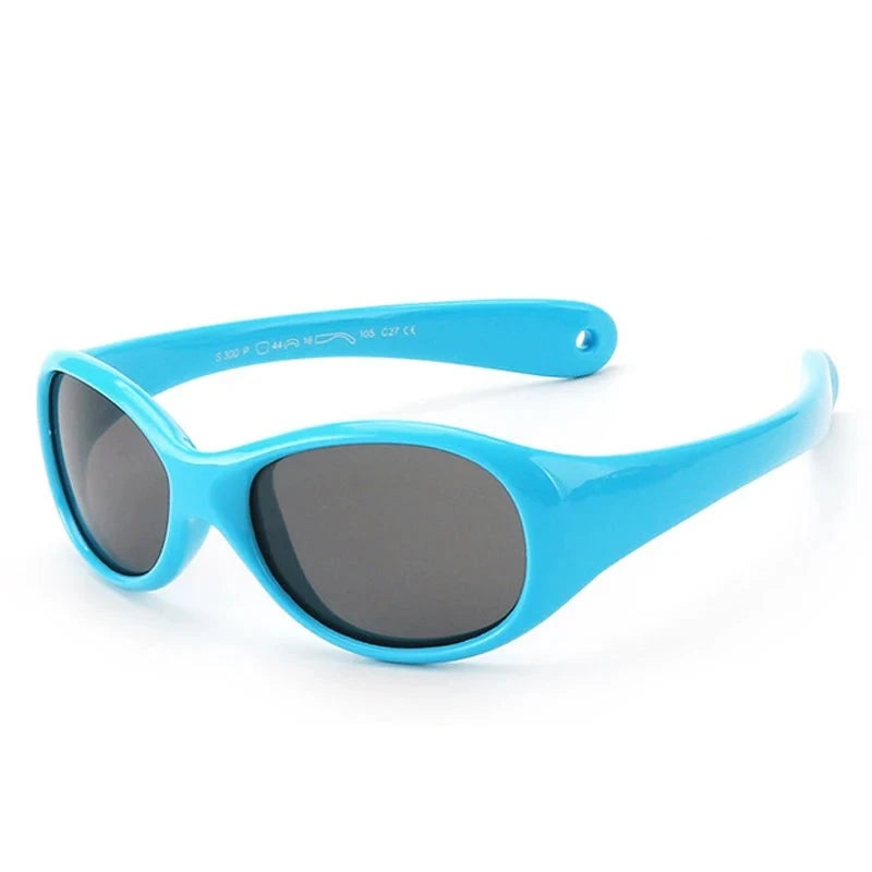 Kid's TR-90 Frame TAC Lens Polarized UV400 Oval Shape Sunglasses