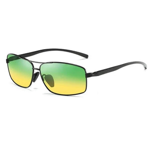 Men's Alloy Frame TAC Lens Rectangle Shaped Polarized Sunglasses