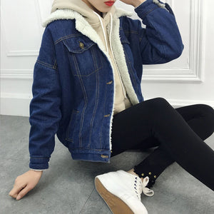 Women's Polyester Turn-Down Collar Long Sleeves Solid Jacket