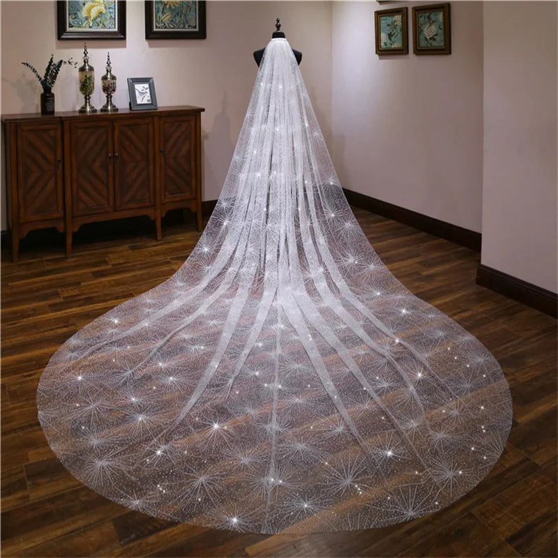 Women's Polyester Cut Edge One-Layer Trendy Bridal Wedding Veils