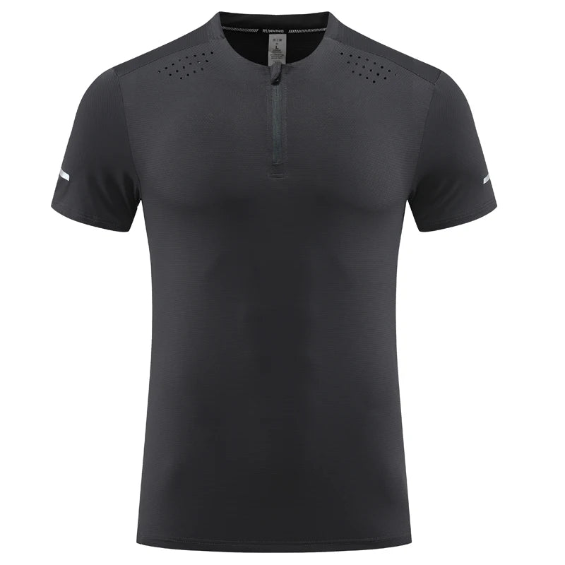 Men's Microfiber Short Sleeve Pullover Closure Casual T-Shirt