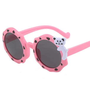 Kid's Polycarbonate Frame Lens UV400 Protection Cartoon Sunglasses