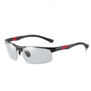 Men's Aluminium Magnesium Frame TAC Lens Rectangle Sunglasses
