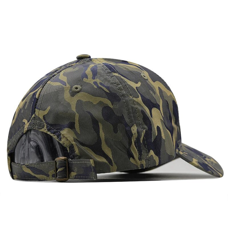 Men's Cotton Adjustable Strap Camouflage Baseball Casual Cap