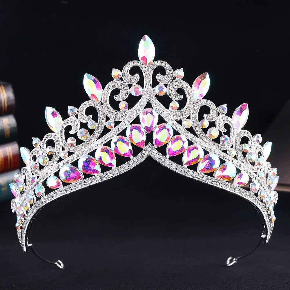 Women's Crystal Zinc Alloy Geometric Pattern Bridal Wedding Crown