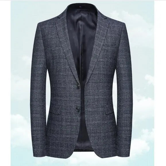 Men's Polyester Full Sleeves Single Breasted Wedding Blazer