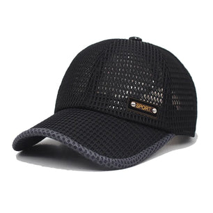 Men's Polyester Adjustable Strap Plaid Pattern Snapback Cap